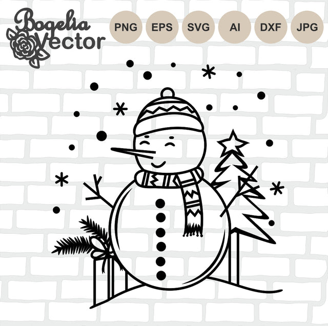 Snowman Svg, Christmas Svg Shirt, Cute Snowman, Christmas Shirt, Winter, Holiday Svg Designs SVG BogeliaVector 