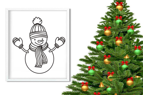 Snowman SVG Design, Snowman PNG Christmas Decor. SVG Elinorka 
