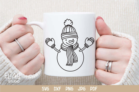 Snowman SVG Design, Snowman PNG Christmas Decor. SVG Elinorka 