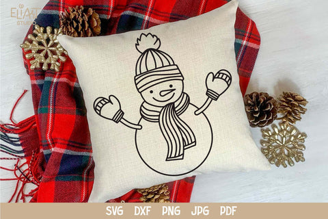 Snowman SVG Design, Snowman PNG Christmas Decor. SVG Elinorka 