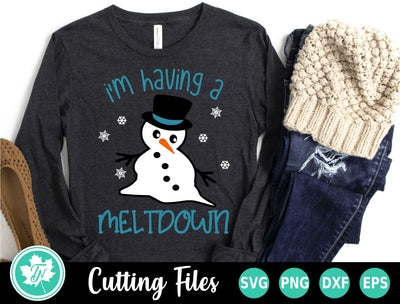 Snowman SVG | I'm Having a Meltdown SVG TrueNorthImagesCA 