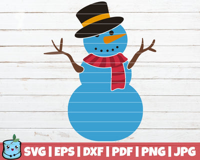 Snowman SVG MintyMarshmallows 