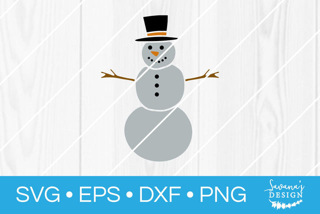 Snowman SVG SavanasDesign 