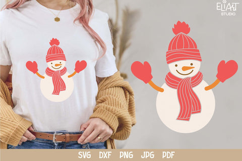 Snowman SVG Vinyl Design, Snowman PNG Christmas Decor. SVG Elinorka 