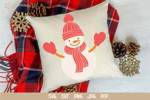 Snowman SVG Vinyl Design, Snowman PNG Christmas Decor. SVG Elinorka 