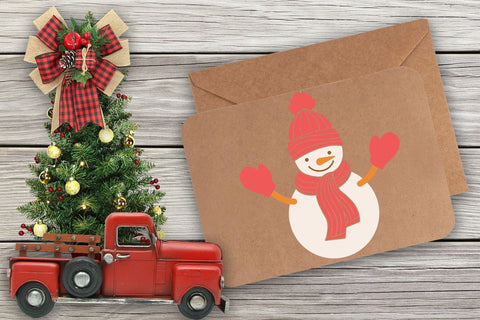 Snowman SVG Vinyl Design, Snowman PNG Christmas Decor. SVG Elinorka 