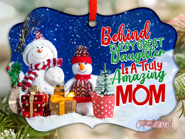 Snowman Truly Amazing Mom Ornament PNG, Benelux Christmas Ornament, PNG Instant Download, Xmas Ornament Sublimation Designs Downloads Sublimation CaldwellArt 