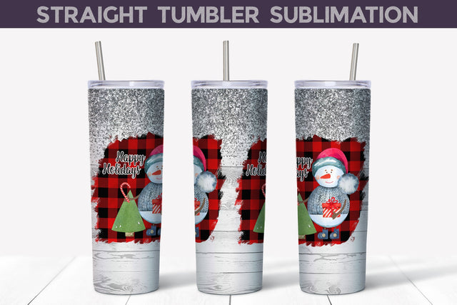 Snowman Tumbler Design | Christmas Tumbler Wrap Sublimation WatercolorColorDream 