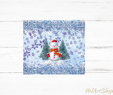 Snowman Tumbler PNG Sublimation, Winter Tumbler PNG Sublimation _HelArtShop_ 