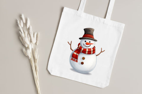 Snowman Watercolor Sublimation Clipart Bundle Sublimation Regulrcrative 