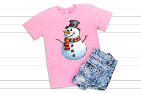 Snowman Watercolor Sublimation Clipart Bundle Sublimation Regulrcrative 
