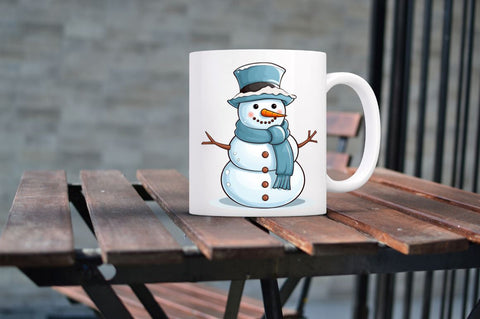 Snowman Watercolor Sublimation Clipart Bundle Sublimation Regulrcrative 