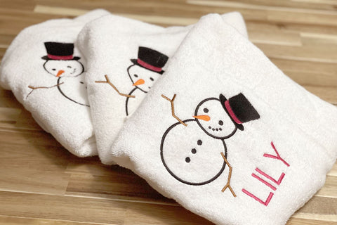 Snowman with Top Hat Applique Embroidery Embroidery/Applique DESIGNS Designed by Geeks 