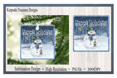Snowmen Christmas Ornaments, Christmas Gifts, Christmas Tree Decor, Sublimation Design, Digital Download, Individual PNGs Sublimation Keepsake Treasures Designs LLC. 