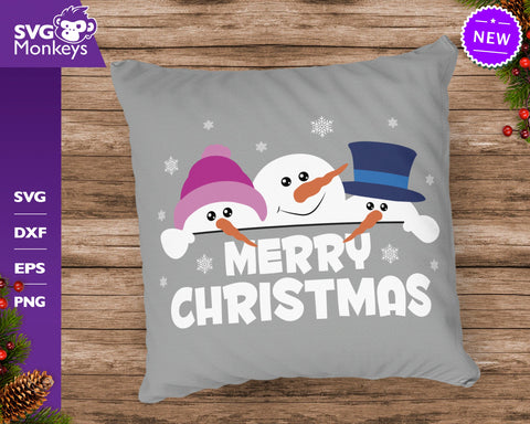 Snowmies Merry Christmas Svg, Snowman Svg, Merry Christmas Svg SVG SvgMonkeys 