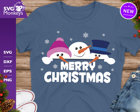 Snowmies Merry Christmas Svg, Snowman Svg, Merry Christmas Svg SVG SvgMonkeys 