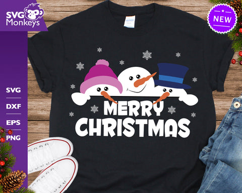 Snowmies Merry Christmas Svg, Snowman Svg, Merry Christmas Svg SVG SvgMonkeys 