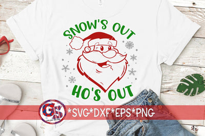 Snow's Out SVG DXF EPS PNG-Christmas SVG SVG Greedy Stitches 