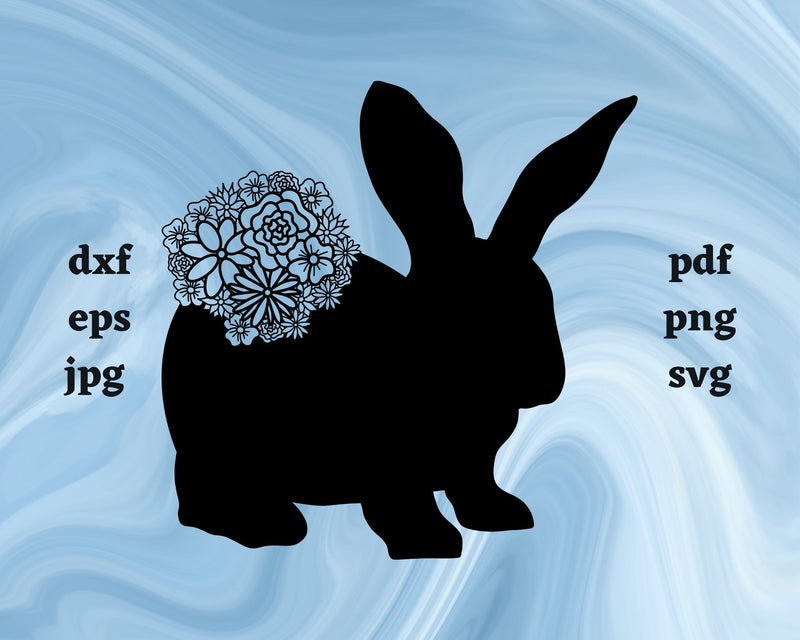 Snowshoe Hare Mandala SVG Cut File SVG Northern Light SVG 