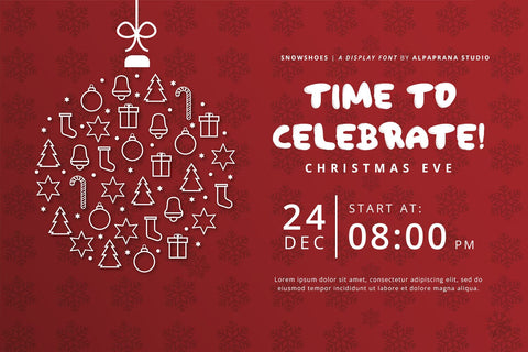 Snowshoes - Playful Display Font Font Alpaprana Studio 