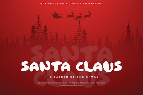 Snowshoes - Playful Display Font Font Alpaprana Studio 