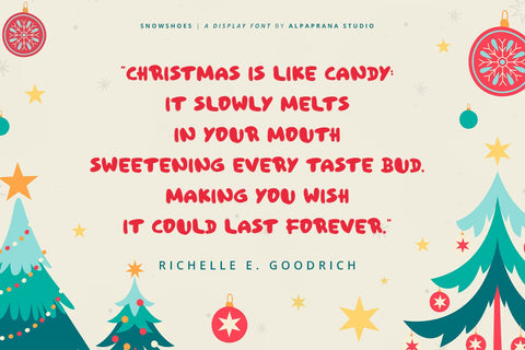 Snowshoes - Playful Display Font Font Alpaprana Studio 