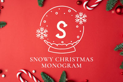 Snowy Christmas Monogram Font Attype studio 