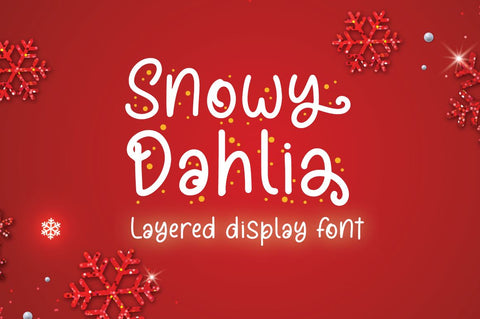 Snowy Dahlia - Christmas Font Font Attype studio 