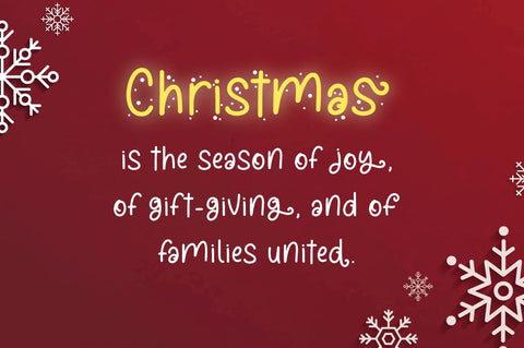 Snowy Dahlia - Christmas Font Font Attype studio 