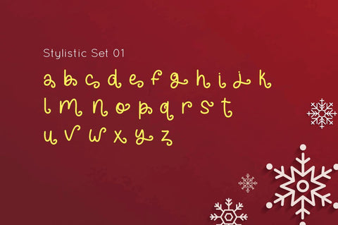 Snowy Dahlia - Christmas Font Font Attype studio 