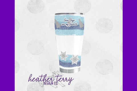Snowy Elements Winter Glitter Sublimation PNG Bundle Sublimation Heather Terry Design Co. 