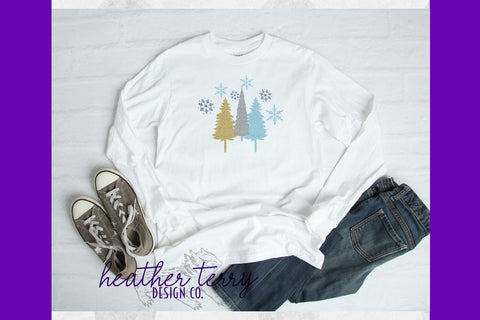 Snowy Elements Winter Glitter Sublimation PNG Bundle Sublimation Heather Terry Design Co. 