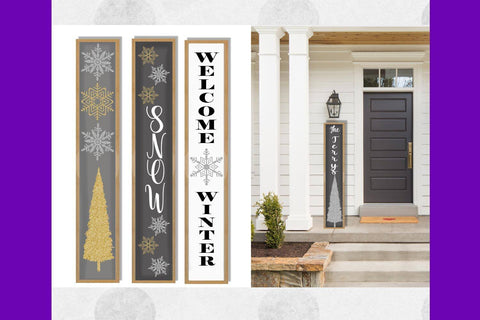 Snowy Elements Winter Glitter Sublimation PNG Bundle Sublimation Heather Terry Design Co. 