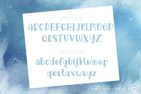 Snowy Font dapiyupi store 