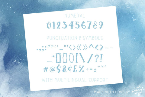 Snowy Font dapiyupi store 