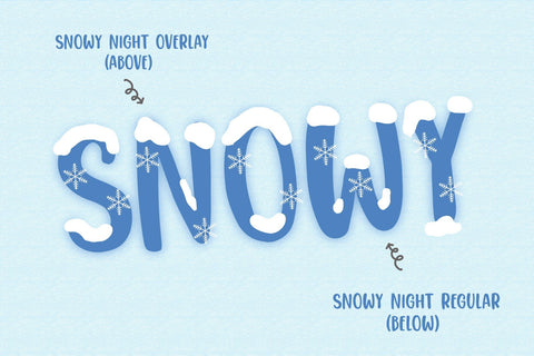 Snowy Night Font Dm Letter Studio 