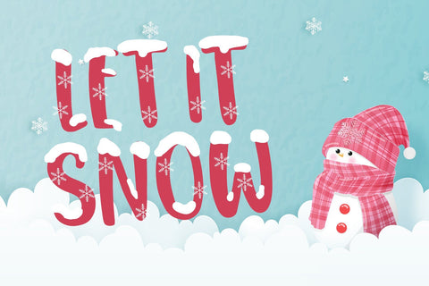 Snowy Night Font Dm Letter Studio 