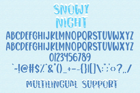 Snowy Night Font Dm Letter Studio 