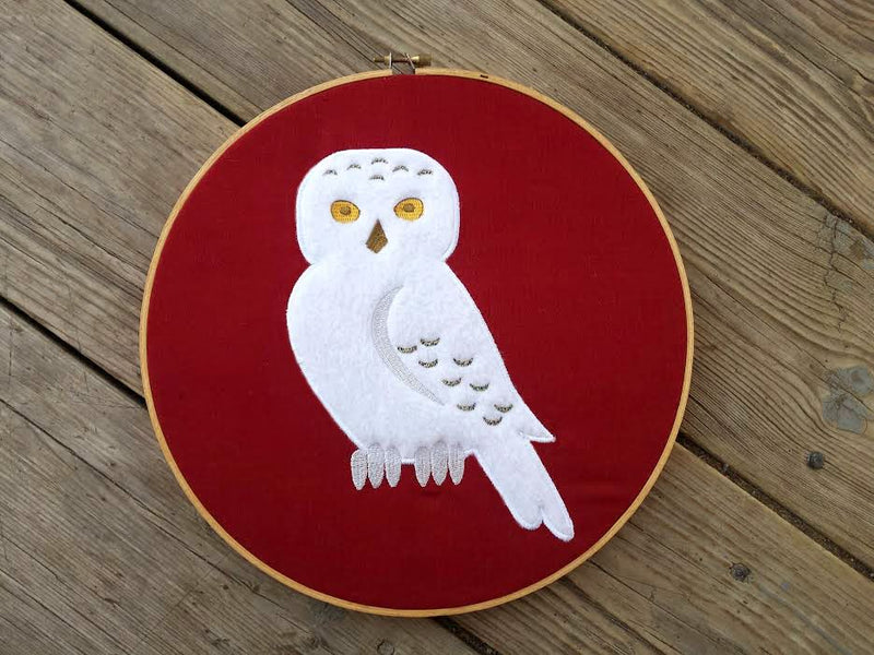 Snowy Owl Applique Embroidery Embroidery/Applique DESIGNS Designed by Geeks 