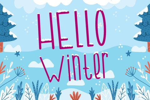 Snowy Vacation Font Madatype Studio 