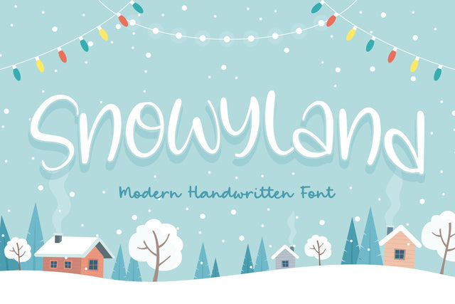 Snowyland Modern Handwritten Font Font Balpirick 