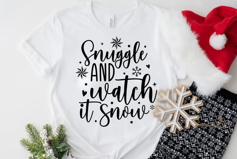 Snuggle and watch it snow, Christmas SVG SVG FiveStarCrafting 