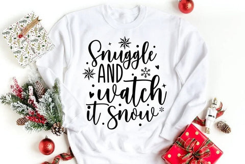 Snuggle and watch it snow, Christmas SVG SVG FiveStarCrafting 
