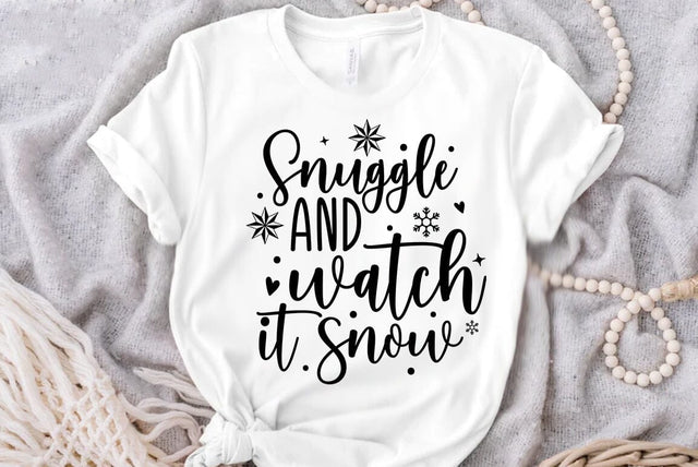 Snuggle and watch it snow, Christmas SVG SVG FiveStarCrafting 