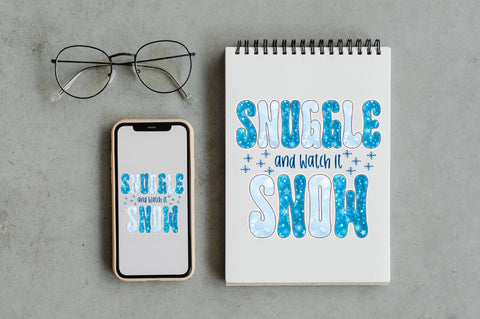 Snuggle and Watch It Snow Sublimation Sublimation Jagonath Roy 