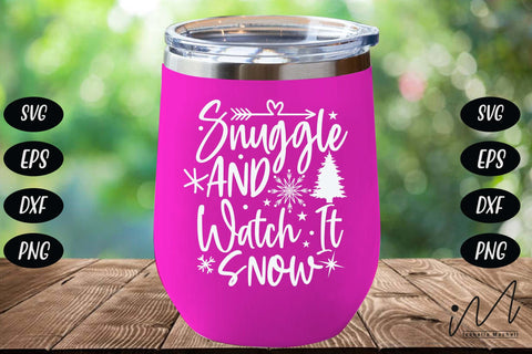 Snuggle and watch it snow svg, Christmas Gift svg, Snuggle Svg, Snow svg, Christmas svg SVG Isabella Machell 