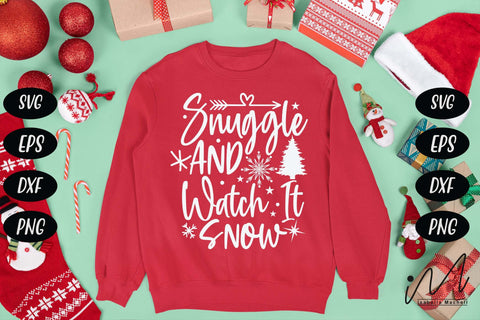 Snuggle and watch it snow svg, Christmas Gift svg, Snuggle Svg, Snow svg, Christmas svg SVG Isabella Machell 