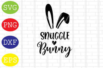 Snuggle Bunny (2) Svg, Bunny Svg, Easter Bunny Svg, Happy Easter Svg, Png, Eps, Dxf Files SVG DigitalSvgFiles 
