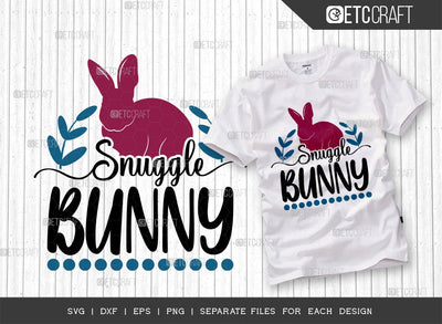 Snuggle Bunny SVG Cut File | Bunny Ears Svg | Easter Bunny Svg | Rabbit Svg | T-shirt Design SVG ETC Craft 