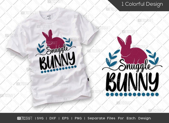Snuggle Bunny SVG Cut File | Bunny Ears Svg | Easter Bunny Svg | Rabbit Svg | T-shirt Design SVG ETC Craft 
